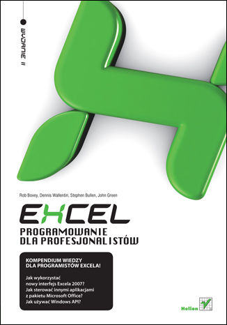Excel. Programowanie dla profesjonalistów. Wydanie II
