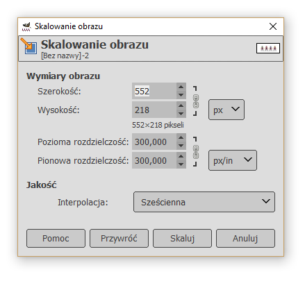 gimp-skalowanie