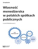 Ebook Własność menedżerska w polskich spółkach publicznych