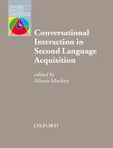Ebook Conversational Interaction in Second Language Acquisition - Oxford Applied Linguistics