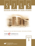 Ebook Silesian Journal of Legal Studies. Vol. 8