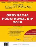 Ebook PODATKI 2016/5  Podatki cz.3 Ordynacja podatkowa, NIP 2016