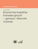 Ebook Ekonomia kosztów transakcyjnych - geneza i kierunki rozwoju