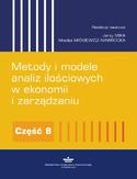 Ebook Metody i modele analiz ilościowych w ekonomii i zarządzaniu. Część 8