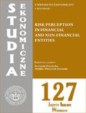 Ebook Risk perception in financial and non-financial entities. SE 127