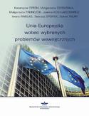 Ebook Unia Europejska wobec wybranych problemów wewnętrznych