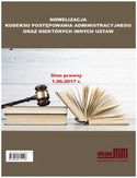 Ebook Nowelizacja Kodeksu Postępowania Administracyjnego oraz niektórych innych ustaw
