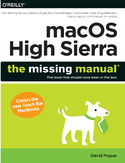 Ebook macOS High Sierra: The Missing Manual. The book that should have been in the box