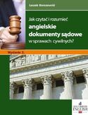 Ebook Jak czytać i rozumieć angielskie dokumenty sądowe w sprawach cywilnych? Wydanie 2