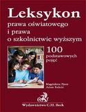 Ebook Leksykon prawa oświatowego i prawa o szkolnictwie wyższym. 100 podstawowych pojęć