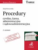 Ebook Procedury: cywilna, karna, administracyjna i sądowoadministracyjna