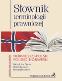 Ebook Słownik terminologii prawniczej norwesko-polski polsko-norweski