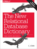 Ebook The New Relational Database Dictionary. Terms, Concepts, and Examples