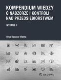 Ebook Kompendium wiedzy o nadzorze i kontroli nad przedsiębiorstwem (wyd. II)