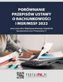 Ebook Porównanie przepisów ustawy o rachunkowości i MSR/MSSF 2021/2022