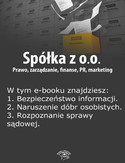 Ebook Spółka z o.o. Prawo, zarządzanie, finanse, PR, marketing, wydanie maj 2014 r