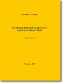 Ebook Słownik bibliograficzny języka polskiego Tom 3 (H-K)