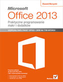 Ebook Microsoft Office 2013. Praktyczne programowanie makr i dodatków